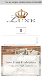Mobile Screenshot of luxeeventproductions.com
